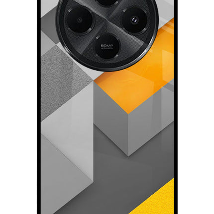 Abstract Redmi A4 5G Metal Case Back Cover by Casekaro