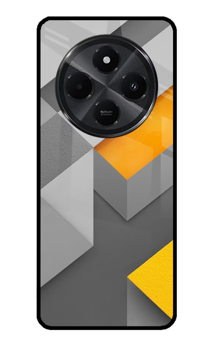 Abstract Redmi A4 5G Back Cover, Metal case