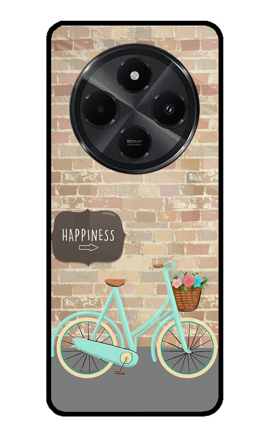Happiness Artwork Redmi A4 5G Back Cover, Metal case