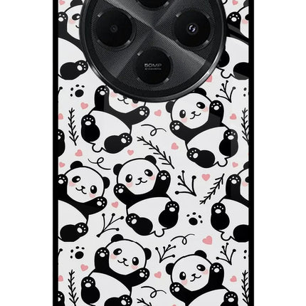 Cute Panda Redmi A4 5G Metal Case Back Cover by Casekaro