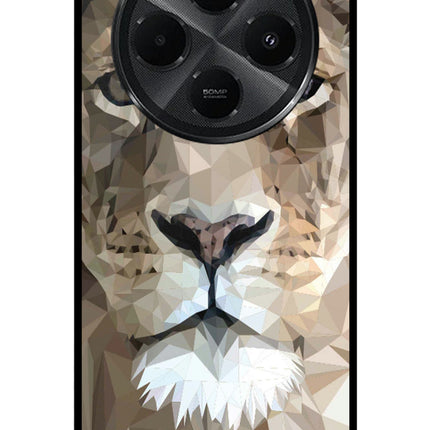 Lion Art Redmi A4 5G Metal Case Back Cover by Casekaro