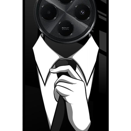 Black Tie Redmi A4 5G Metal Case Back Cover by Casekaro
