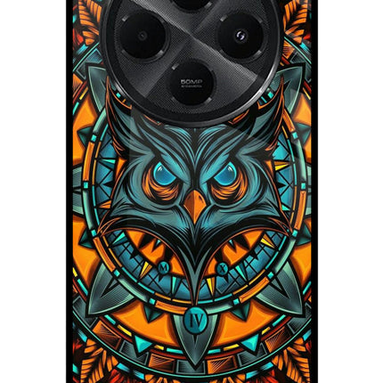 Angry Owl Art Redmi A4 5G Metal Case Back Cover by Casekaro