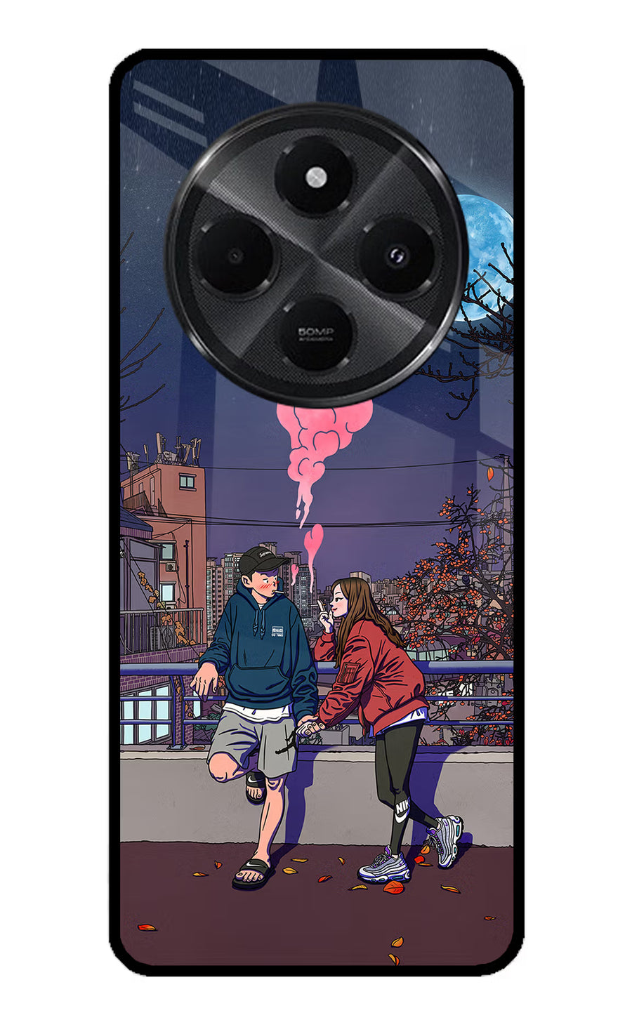 Chilling Couple Redmi A4 5G Back Cover, Metal case