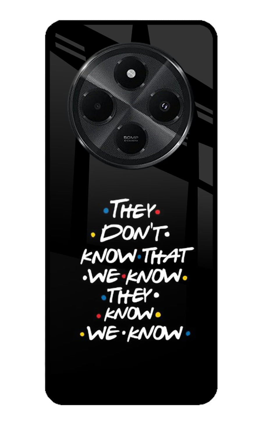 FRIENDS Dialogue Redmi A4 5G Back Cover, Metal case