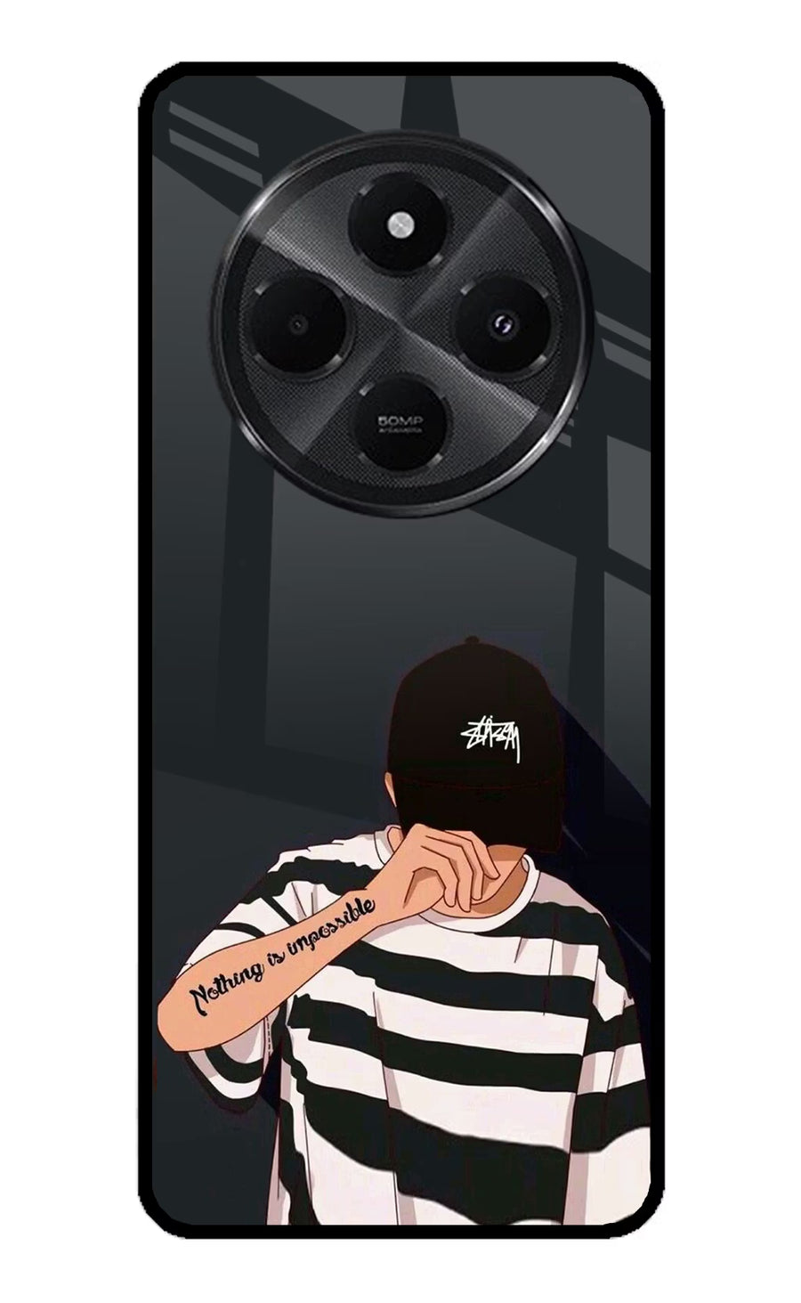 Aesthetic Boy Redmi A4 5G Back Cover, Metal case
