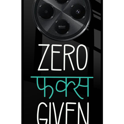 Zero Fucks Given Redmi A4 5G Metal Case Back Cover by Casekaro