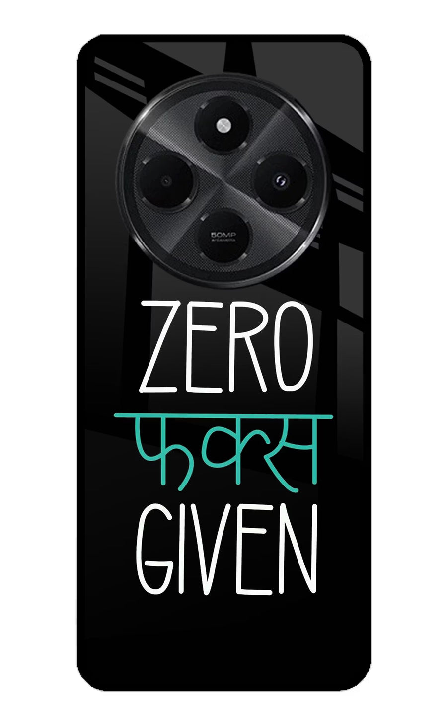 Zero Fucks Given Redmi A4 5G Back Cover, Metal case