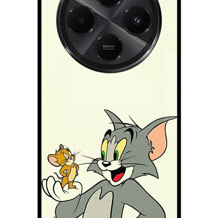 Tom & Jerry Redmi A4 5G Metal Case Back Cover by Casekaro