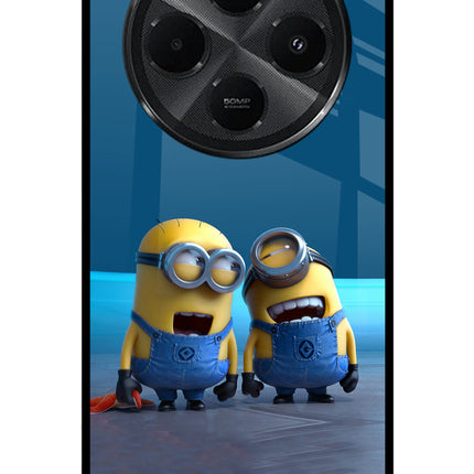 Minion Laughing Redmi A4 5G Metal Case Back Cover by Casekaro