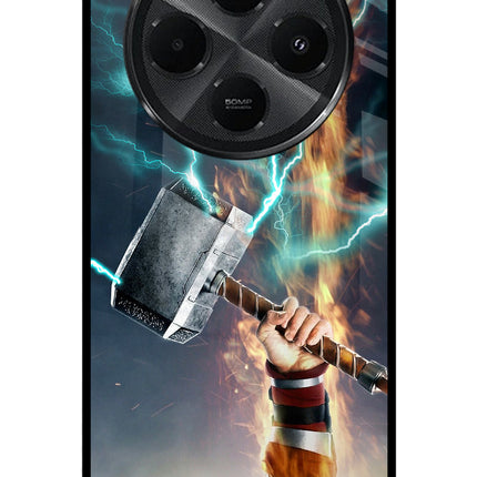Thor Hammer Mjolnir Redmi A4 5G Metal Case Back Cover by Casekaro