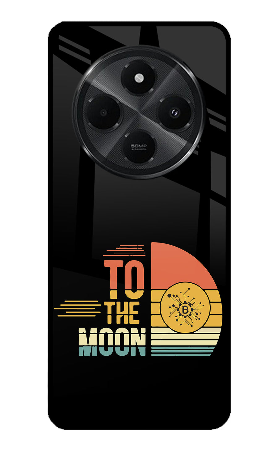 To the Moon Redmi A4 5G Back Cover, Metal case