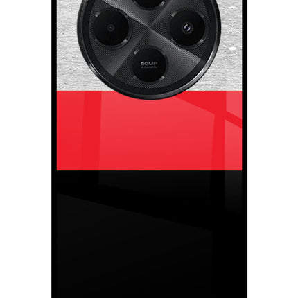 Tri Color Pattern Redmi A4 5G Metal Case Back Cover by Casekaro