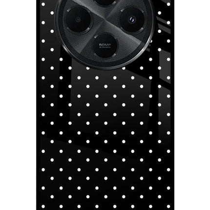 White Dots Redmi A4 5G Metal Case Back Cover by Casekaro