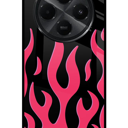 Fire Flames Redmi A4 5G Metal Case Back Cover by Casekaro
