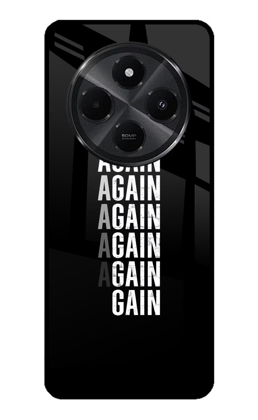 Again Again Gain Redmi A4 5G Back Cover, Metal case