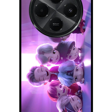 BTS Chibi Redmi A4 5G Metal Case Back Cover by Casekaro