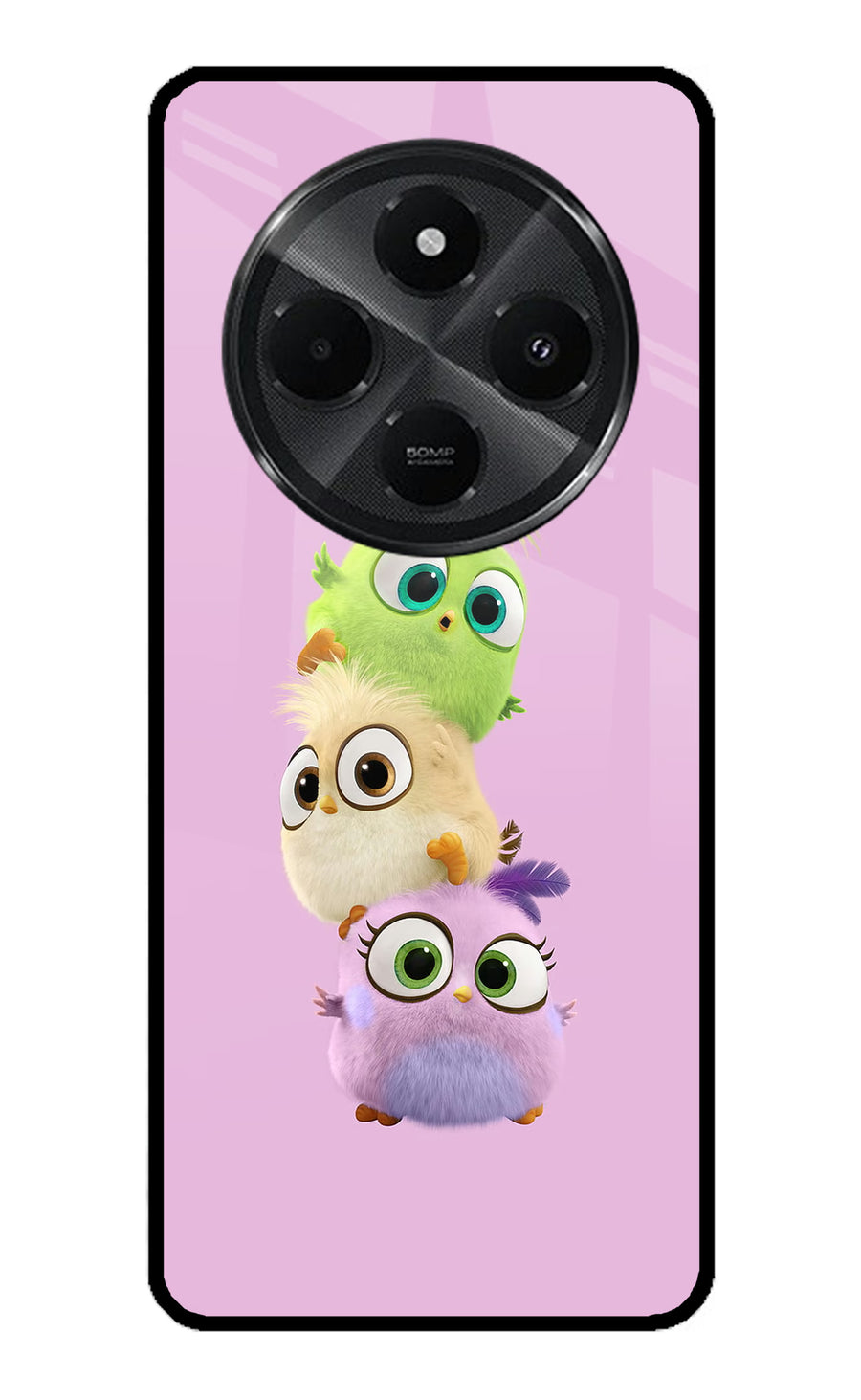 Cute Little Birds Redmi A4 5G Back Cover, Metal case