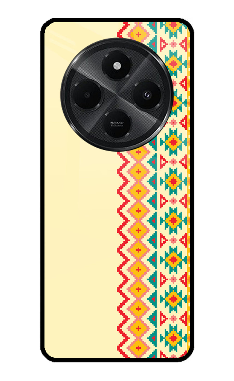 Ethnic Seamless Redmi A4 5G Back Cover, Metal case