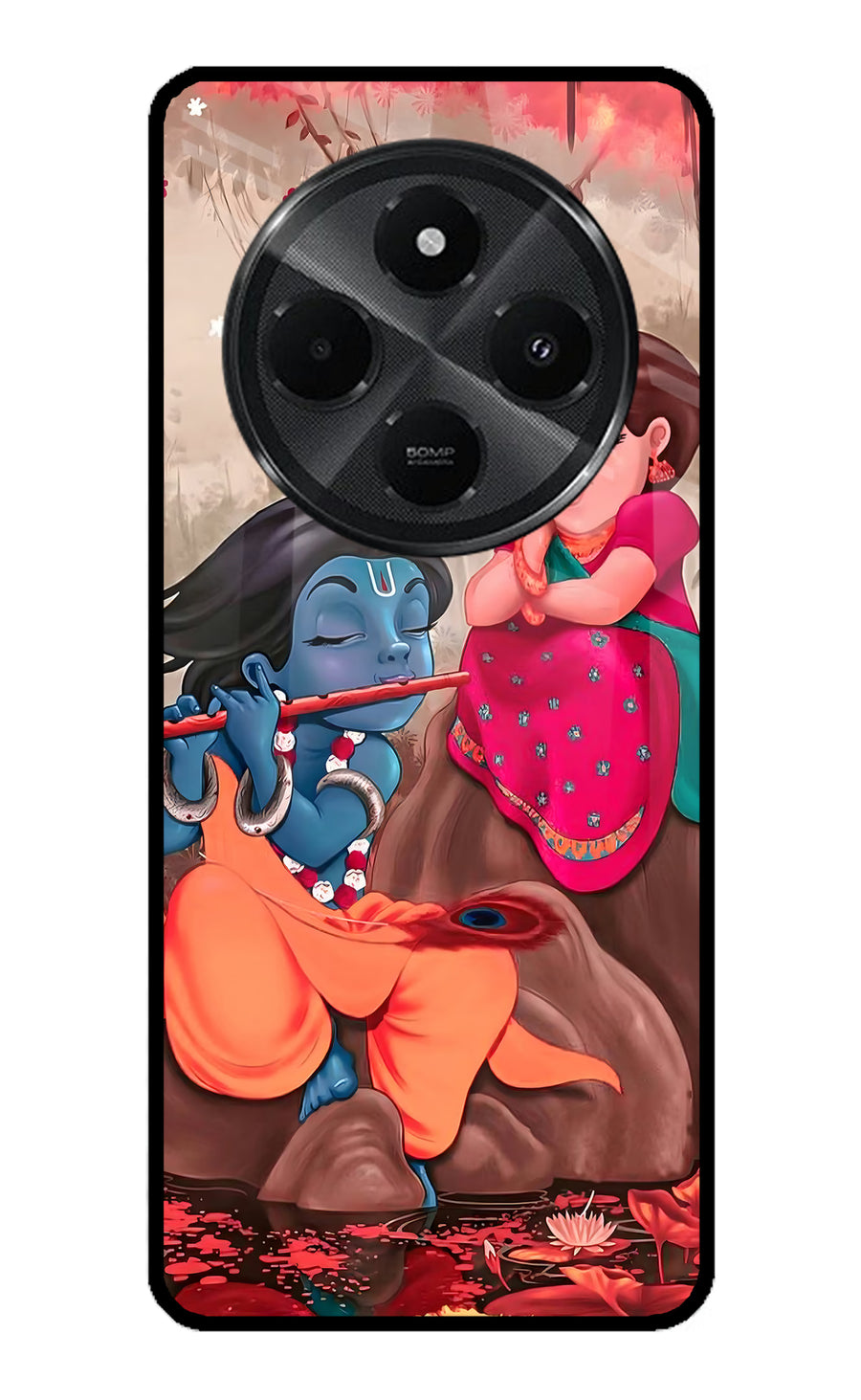 Radhe Krishna Redmi A4 5G Back Cover, Metal case