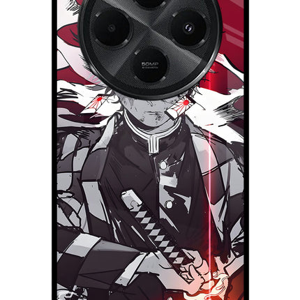 Demon Slayer Redmi A4 5G Metal Case Back Cover by Casekaro