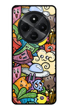 Veggie Doodle Redmi A4 5G Metal Case Back Cover by Casekaro