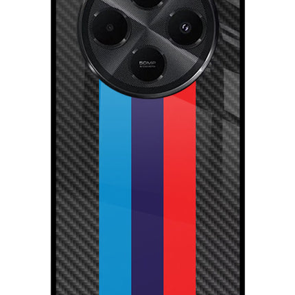 BMW Stripes Pattern Redmi A4 5G Metal Case Back Cover by Casekaro