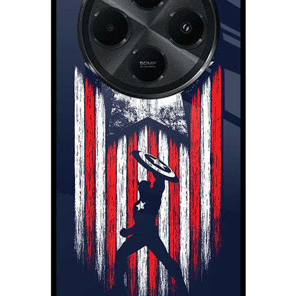 Captain America Marvel Art Redmi A4 5G Metal Case Back Cover by Casekaro