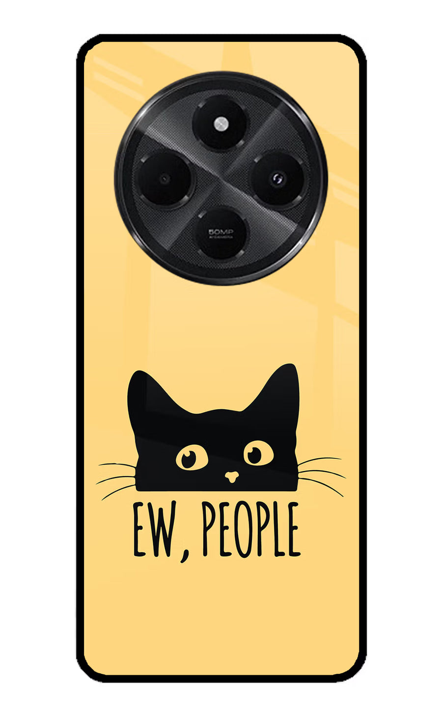 Ew People Catitude Redmi A4 5G Back Cover, Metal case
