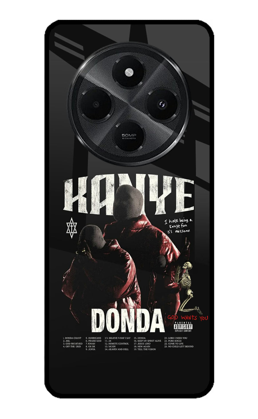 Donda Kanye West Redmi A4 5G Back Cover, Metal case