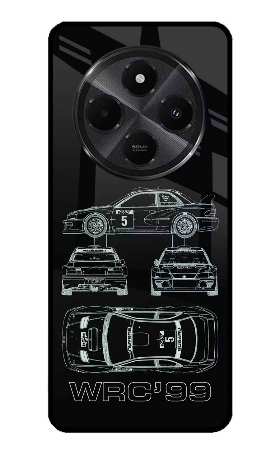 WRC'99 Redmi A4 5G Back Cover, Metal case
