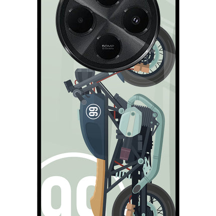 Classic Cafe Racer 99 Redmi A4 5G Metal Case Back Cover by Casekaro