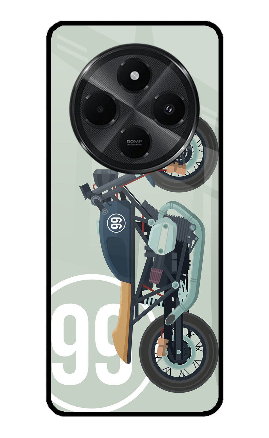 Classic Cafe Racer 99 Redmi A4 5G Back Cover, Metal case