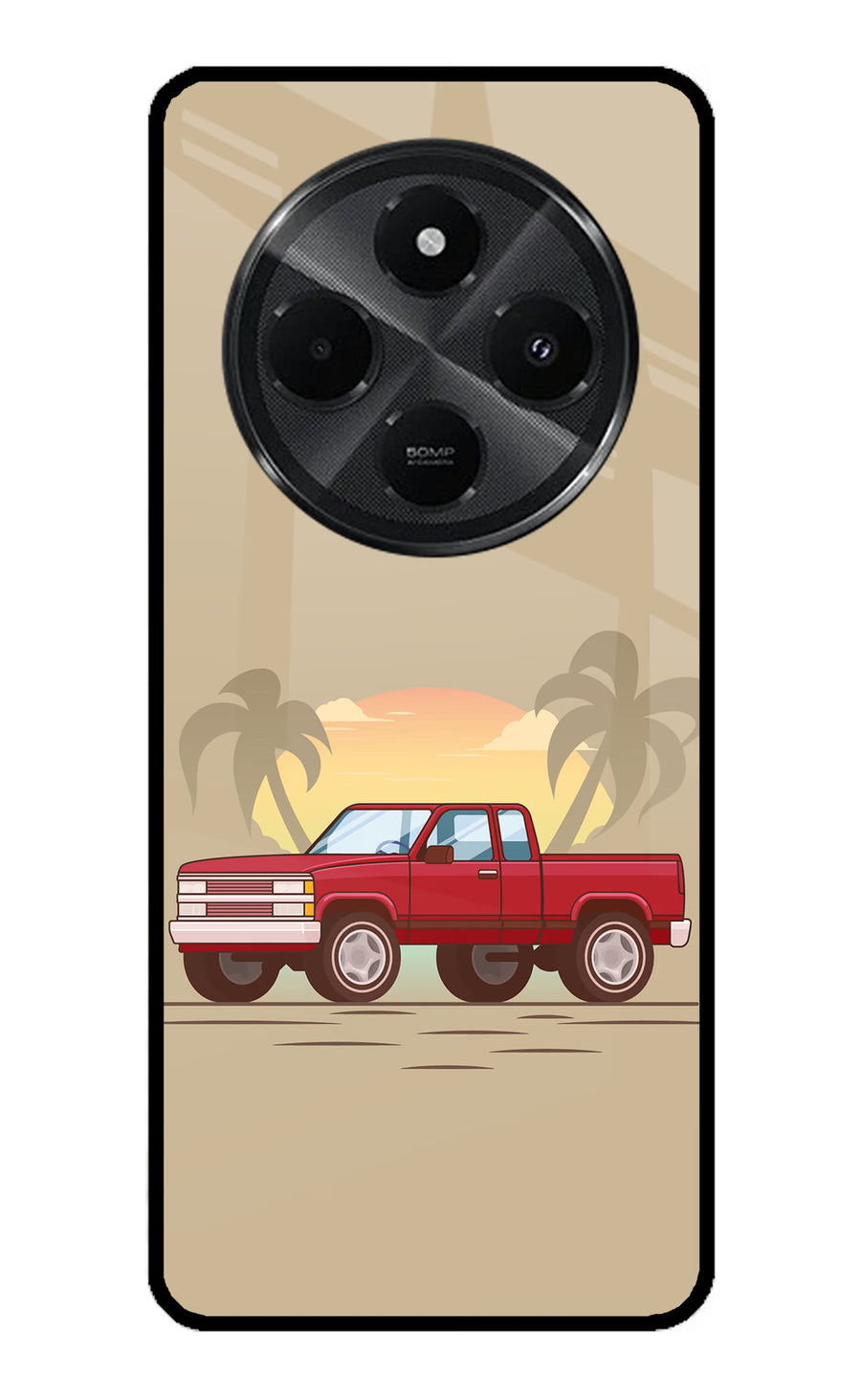 Desert Classic Drive Redmi A4 5G Back Cover, Metal case