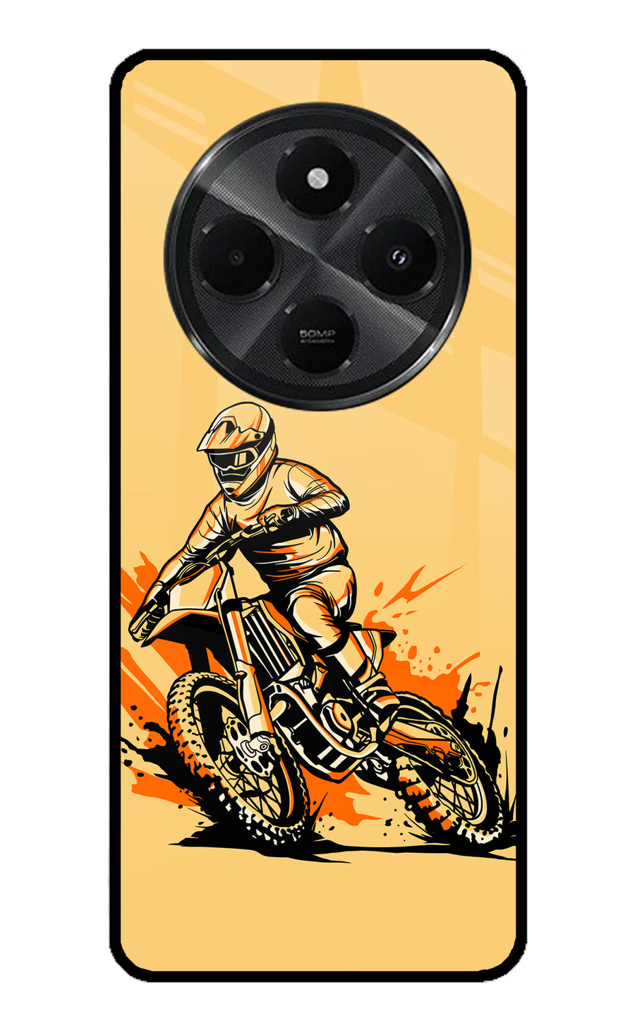 Off-Road Fury Redmi A4 5G Back Cover, Metal case
