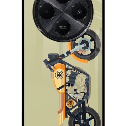 Vertical Speedster Redmi A4 5G Metal Case Back Cover by Casekaro