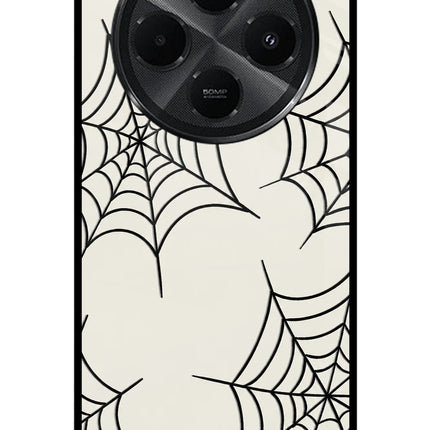 Spider Web Redmi A4 5G Metal Case Back Cover by Casekaro