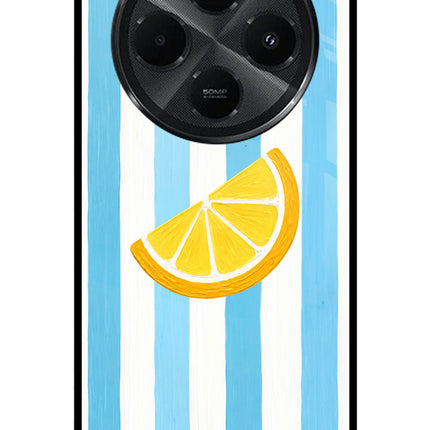 Summer Lemon Redmi A4 5G Metal Case Back Cover by Casekaro