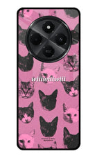 Pink Cats Redmi A4 5G Metal Case Back Cover by Casekaro