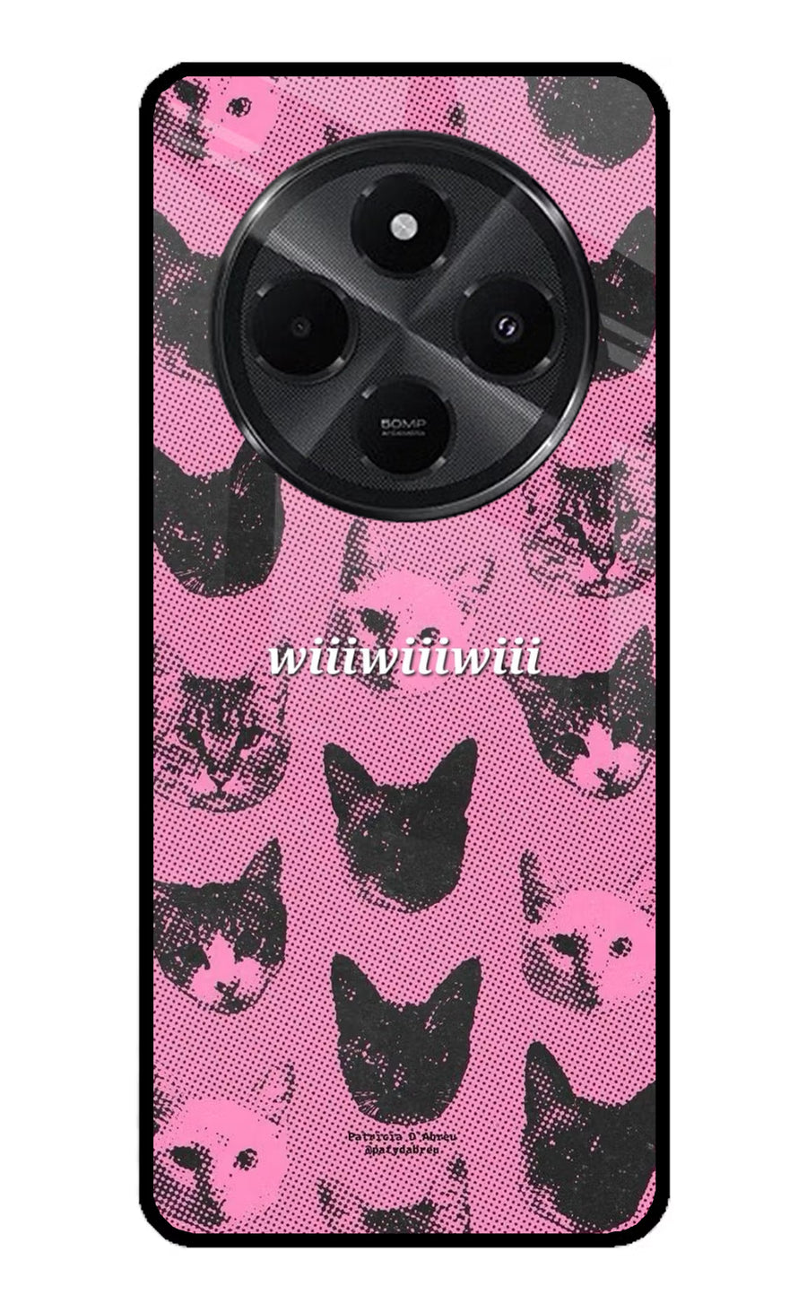 Pink Cats Redmi A4 5G Back Cover, Metal case