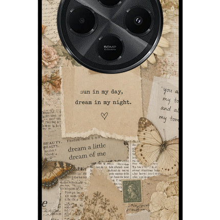Vintage case Redmi A4 5G Metal Case Back Cover by Casekaro