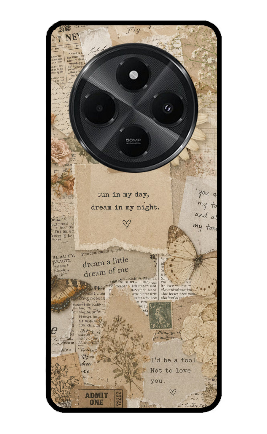 Vintage case Redmi A4 5G Back Cover, Metal case