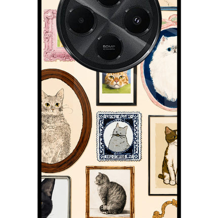 Mirror Cats Redmi A4 5G Metal Case Back Cover by Casekaro