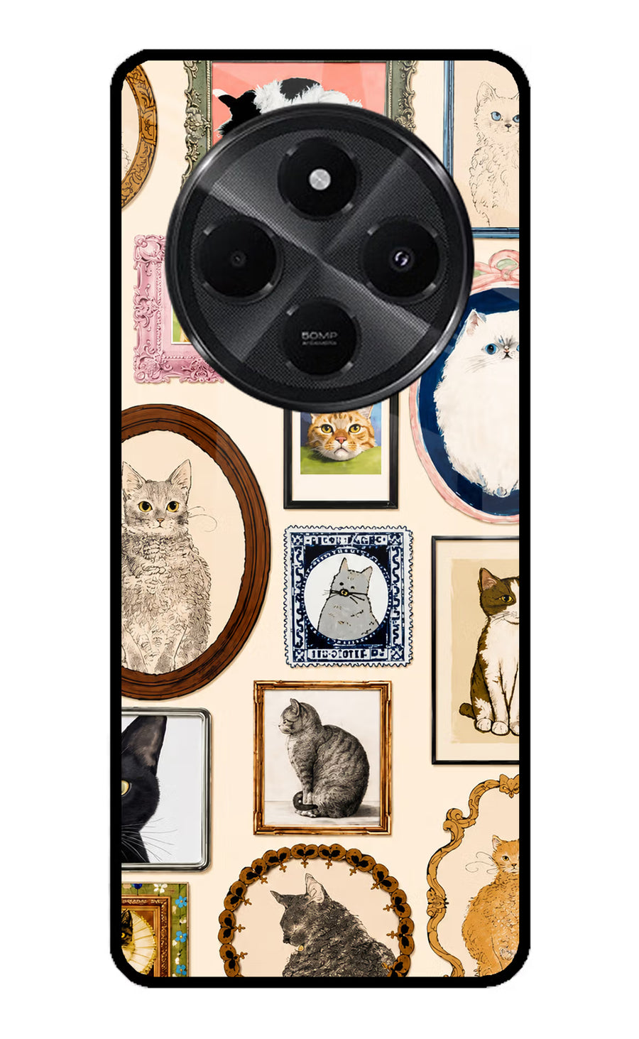 Mirror Cats Redmi A4 5G Back Cover, Metal case