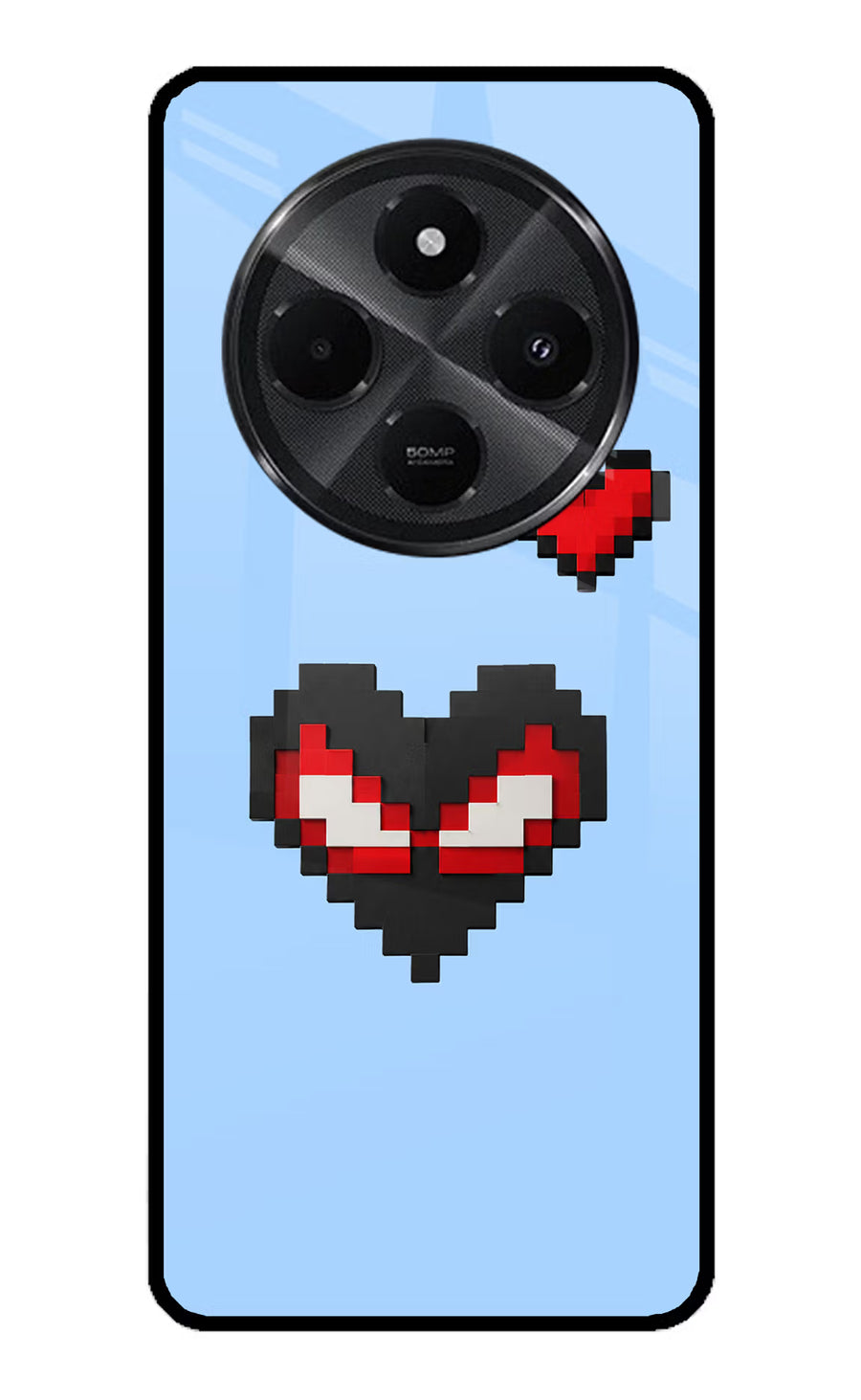 Peter Heart Redmi A4 5G Back Cover, Metal case