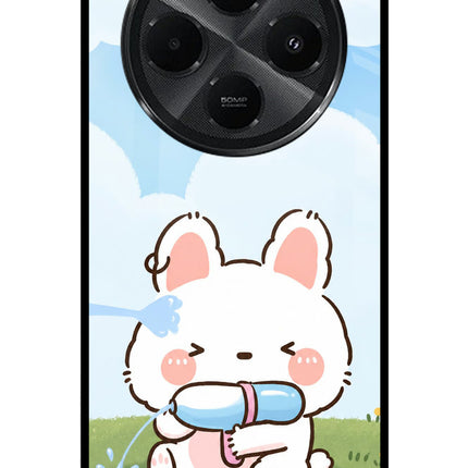 Bunny Treat Redmi A4 5G Metal Case Back Cover by Casekaro