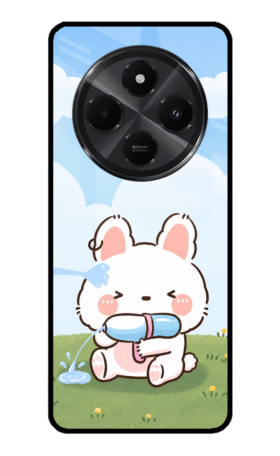Bunny Treat Redmi A4 5G Back Cover, Metal case