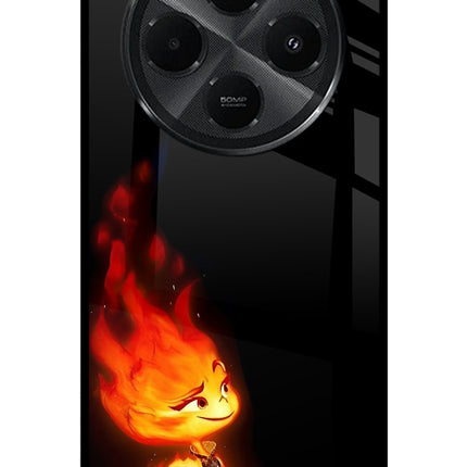 Ember Flame Redmi A4 5G Metal Case Back Cover by Casekaro