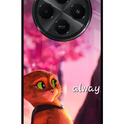 Always Cat Redmi A4 5G Metal Case Back Cover by Casekaro
