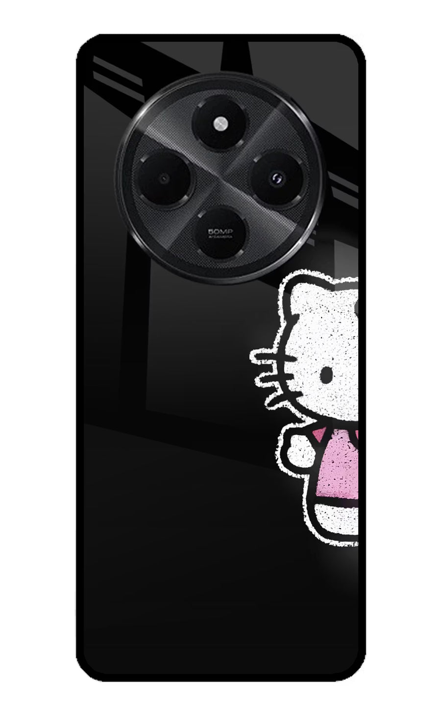 Kitty Charm Redmi A4 5G Back Cover, Metal case